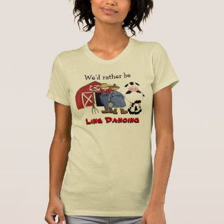 Línea divertida camisa del país de los granjeros