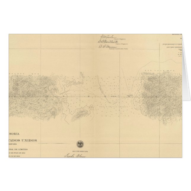 Línea Divisoria entre México 5 (Anverso (Horizontal))