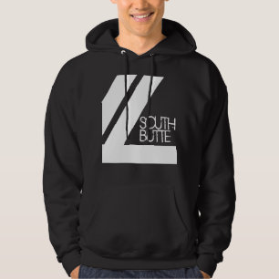 Línea doble sudadera con capucha de la mota del