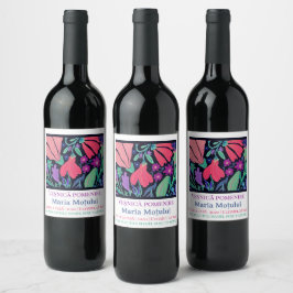 Línea Floral de Etiquetas para Părăstas