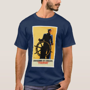 Línea francesa camiseta del marinero