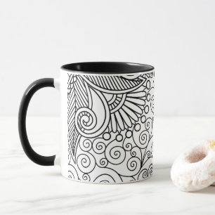 Línea hermosa taza del arte