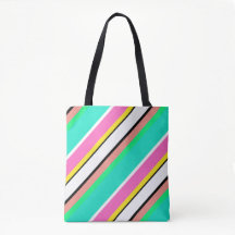 Línea linda la bolsa de asas del rosa del verde