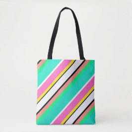 Línea linda la bolsa de asas del rosa del verde