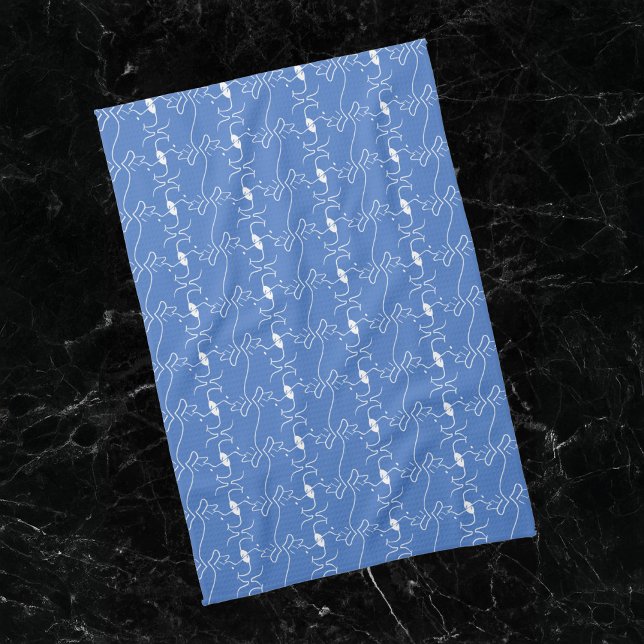 Línea moderna Dibujando toallas de cocina blanca a (Subido por el creador)