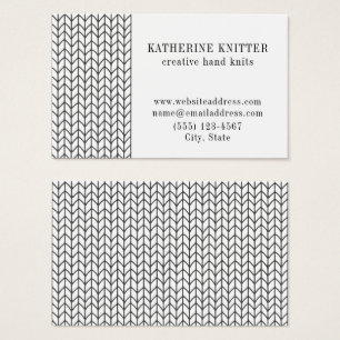 LÍNEA NEGRA KNIT Oceana Size Business Card II