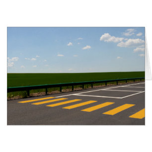 Línea pintada de paisajes y carreteras