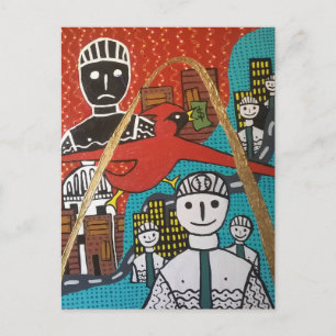 Línea roja, postal de Blue Line