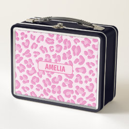 Línea rosada de Preppy Leopard