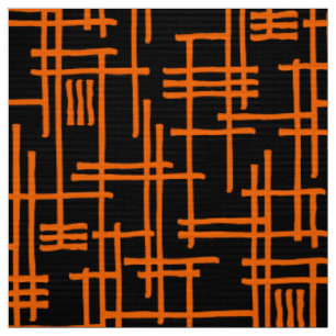 Líneas abstractas 120923 - Naranja en tela negra