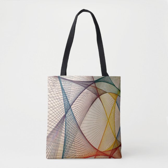 Líneas abstractas de la bolsa de datos - Diseño ar (Anverso)
