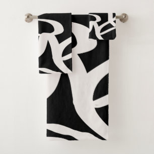 Líneas Abstractas Modernas De Bañera Negra Y Bei