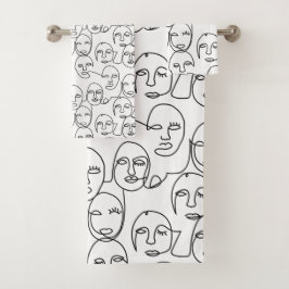 Líneas abstractas modernas se enfrentan a una líne