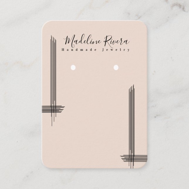 Líneas abstractas tarjetas de visualización de anc (Anverso)