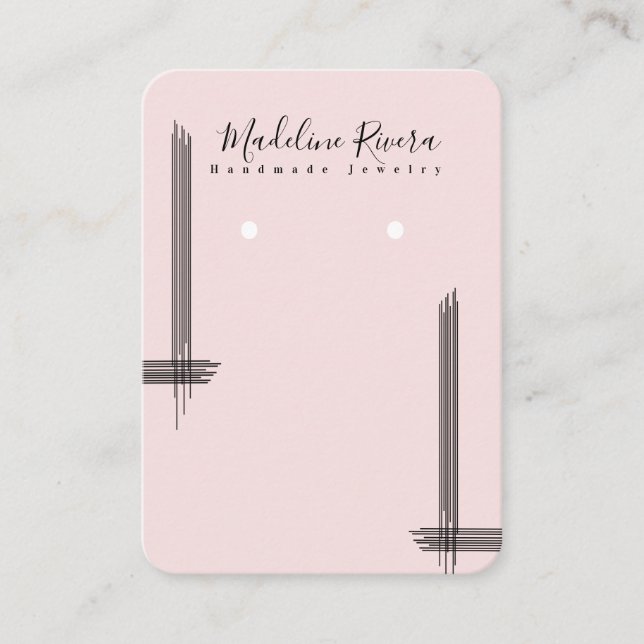 Líneas abstractas tarjetas de visualización de anc (Anverso)