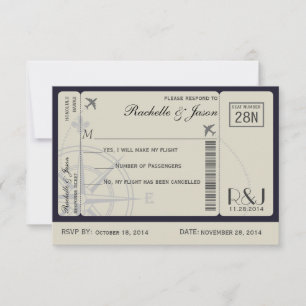Líneas aéreas del boleto de RSVP