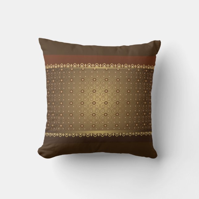 Líneas almohada asiática del estilo del vintage (Anverso)