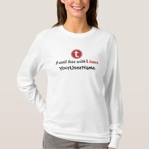 Líneas Camiseta femenina (colores blanco y claro)