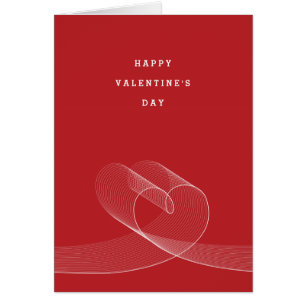 Líneas de amor Loopy tarjeta de la foto del saludo