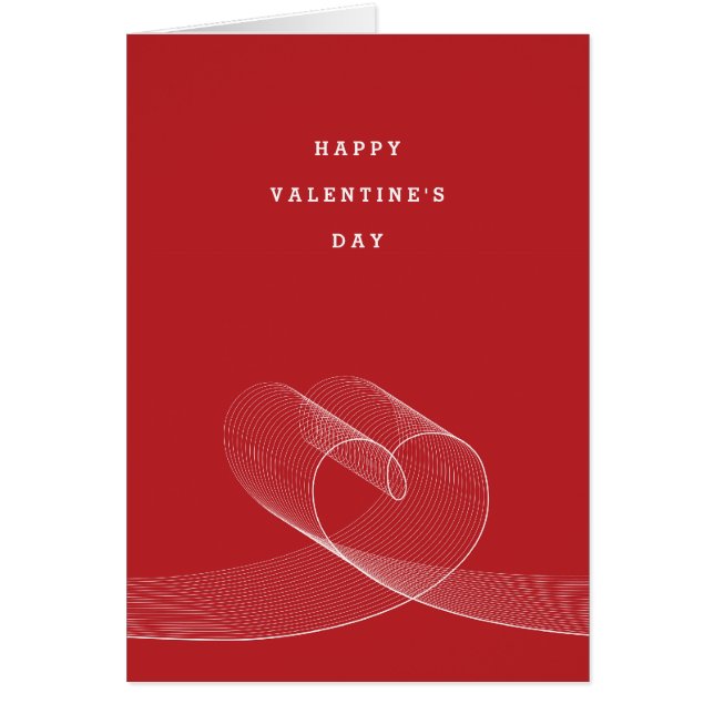 Líneas de amor Loopy tarjeta de la foto del saludo (Frente)