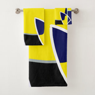 Líneas de arte en negrita amarilla azul negro abs