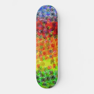 Líneas de Color Psicodélicas: Skateboard Personali
