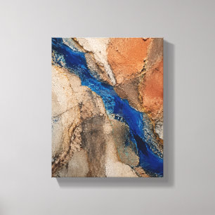 Líneas de falla de cobalto: arte abstracto texturi
