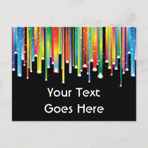 Líneas de goteo de la postal de pintura