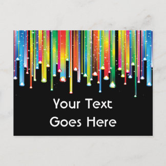 Líneas de goteo de la postal de pintura