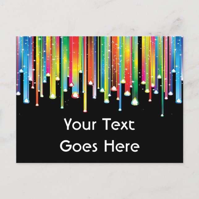 Líneas de goteo de la postal de pintura (Anverso)