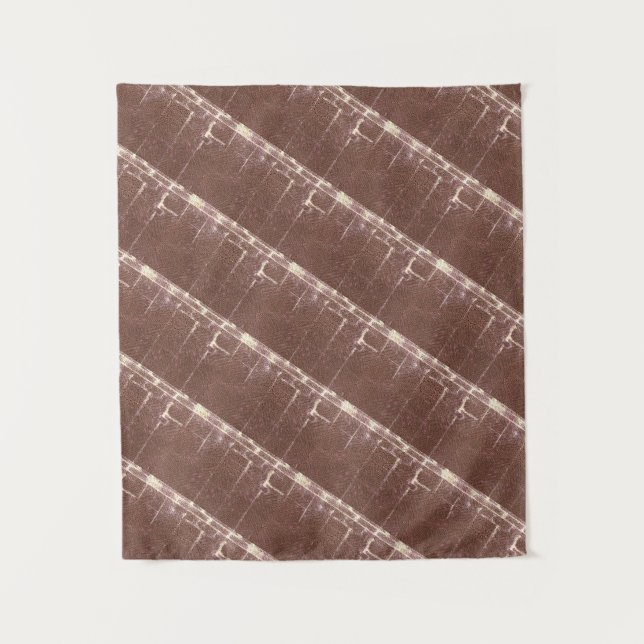 LÍNEAS DE Mandala MODERNAS - Tapiz DE LUZ MARRÓN (Anverso)