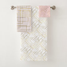 Líneas de oro de imitación geométricas modernas