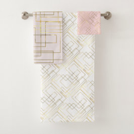 Líneas de oro de imitación geométricas modernas