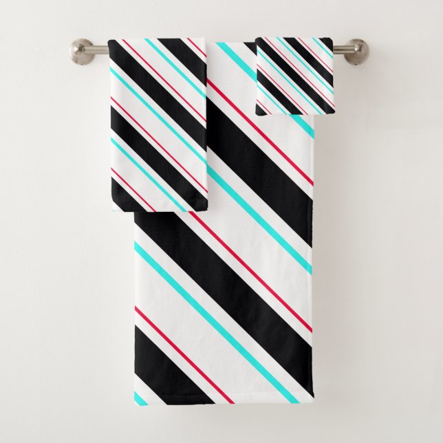 Líneas de raya de color blanco negro inclinado (In situ)