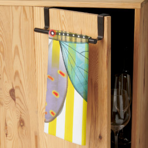 Líneas de toalla de cocina de mariposa
