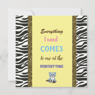 líneas doradas, Afirmación, mapache