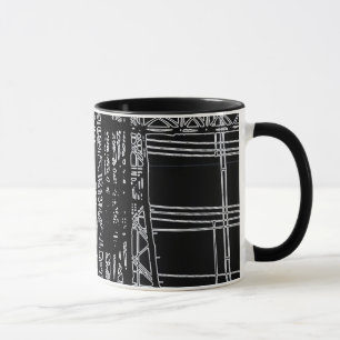 'LÍNEAS ELÉCTRICAS" 11 onzas. TAZA DE CAFÉ DEL