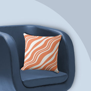 Líneas estratificadas en blanco y Cojín decorativo