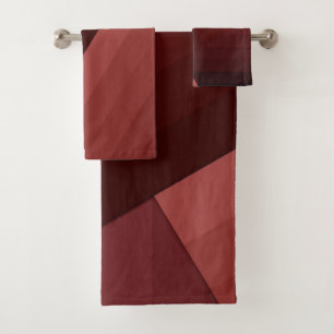 Líneas geométricas de estilo retro rojo burgundi d