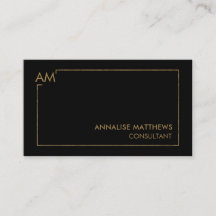 Líneas geométricas de oro limpias en tarjeta de vi