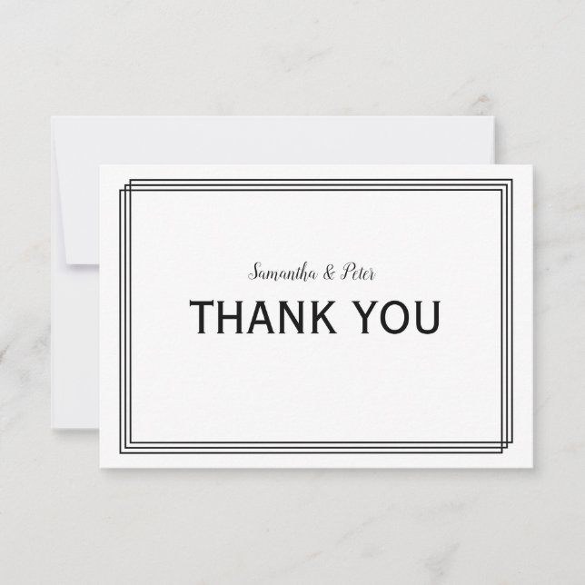 Líneas geométricas modernas - 3x5 Gracias Plano (Anverso)