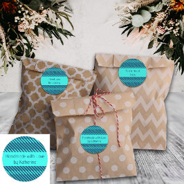 Líneas geométricas Personalizado azul Etiquetas de