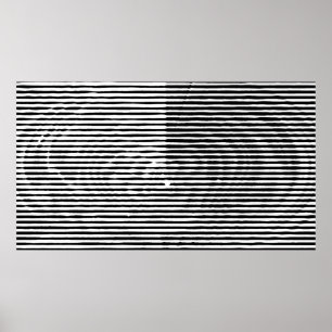 líneas horizontales redondeadas abstractas de arte