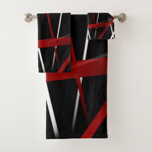 Líneas rojas de Criss y blancas cruzadas
