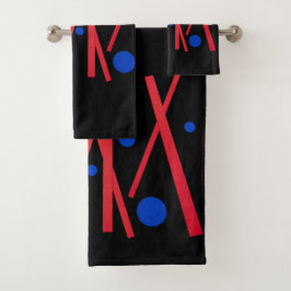 Líneas rojas, puntos azules