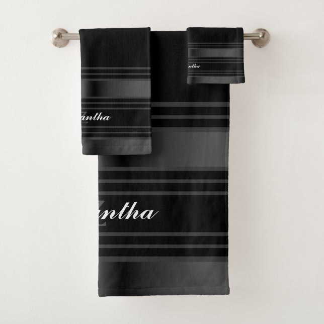 Líneas simples en negro, plateado y gris (In situ)