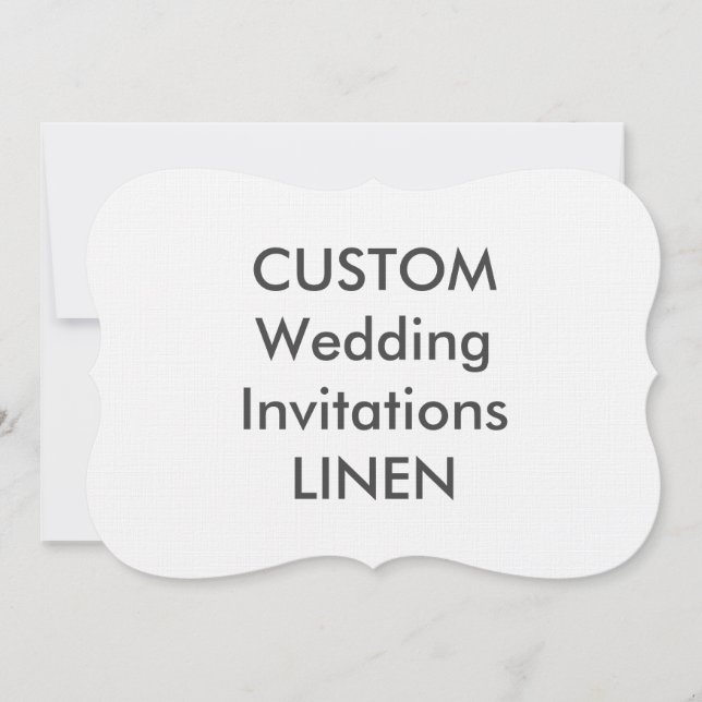 LINEN 100lb 7x5" Forma de soporte Invitaciones de  (Anverso)