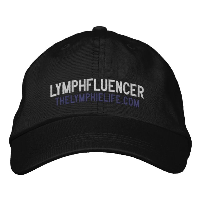 "Linfluencer" Gorra bordado (negro) (Anverso)