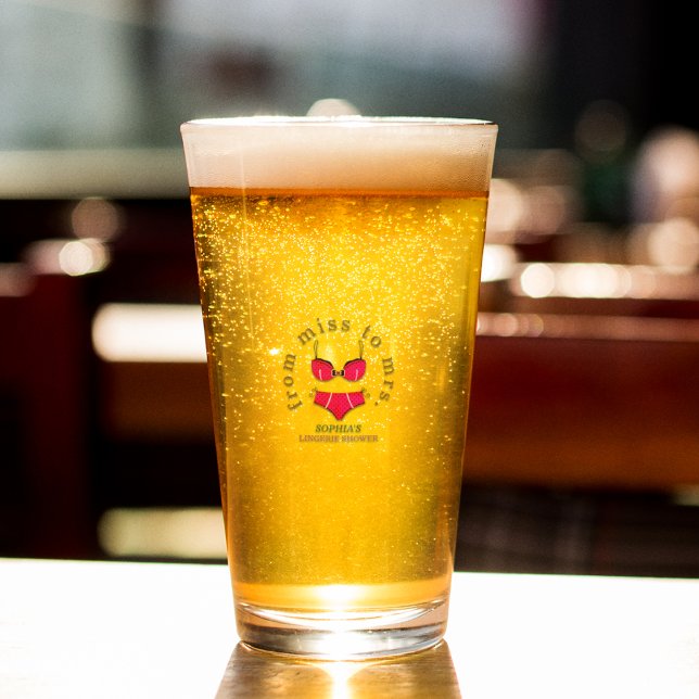 Lingerie Bridal Shower (Perfect glass for a lingerie shower celebration)