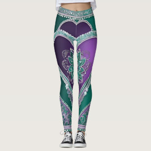 Lingerie Morada Floral Green Lace Leggings